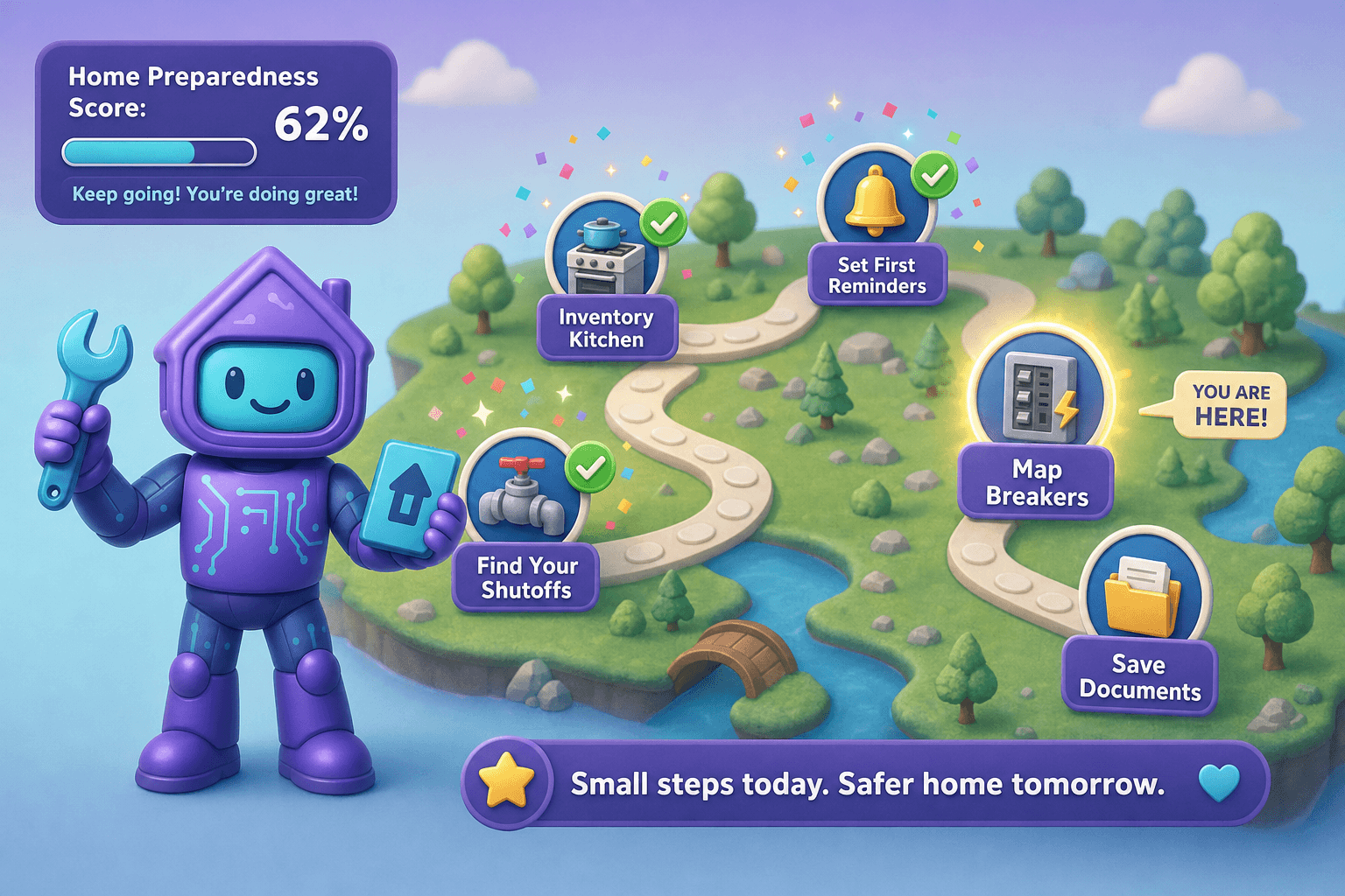 The Homeowner Preparedness Checklist, Turned Into Bite-Sized Quests